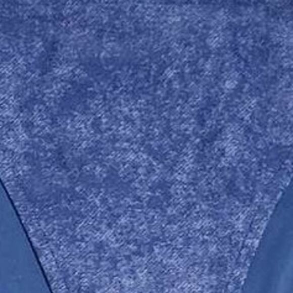 Aerie Side Tie Denim Print String Bikini Blue Large NEW - Picture 6 of 6